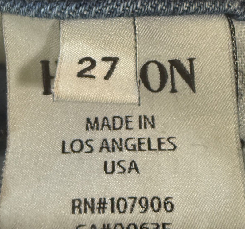 Hudson Women Jeans Size 27 Blue Skinny Stretch Low Rise *Made in USA*