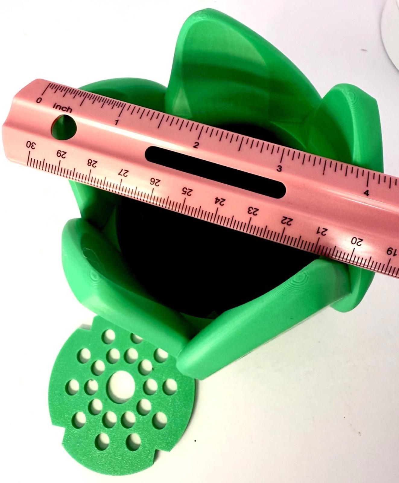 Leaf Flower Pot 3D Printed PLA Gardening House Plant Green