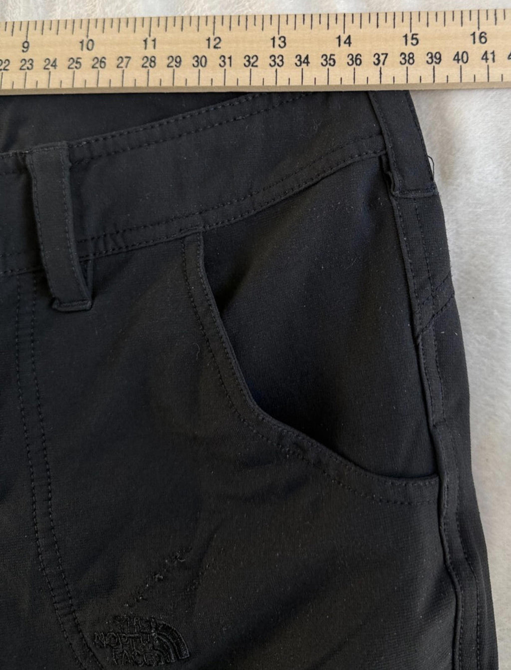 North Face Pants Womens 4 Black Roll Tab Stretch Outdoors Hiking 28x32