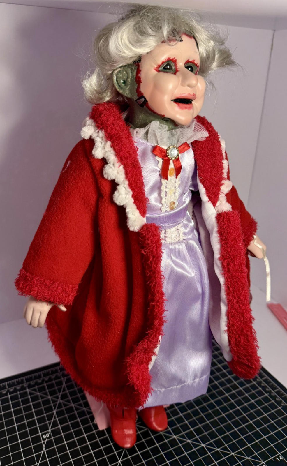 Leatherface's "Mother" - OOAK Scary Creepy Doll 18" Hand Painted Horror Art