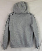 Empyre Girls Hoodie Sz Large - Checkered Sleeves - Rose - Grey