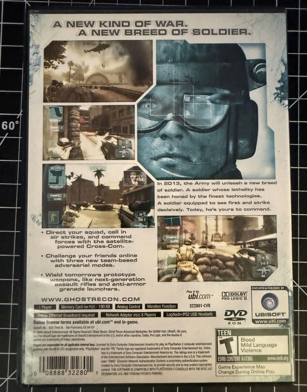 Tom Clancy's Ghost Recon Advanced Warfighter Sony PlayStation 2 PS2 Complete