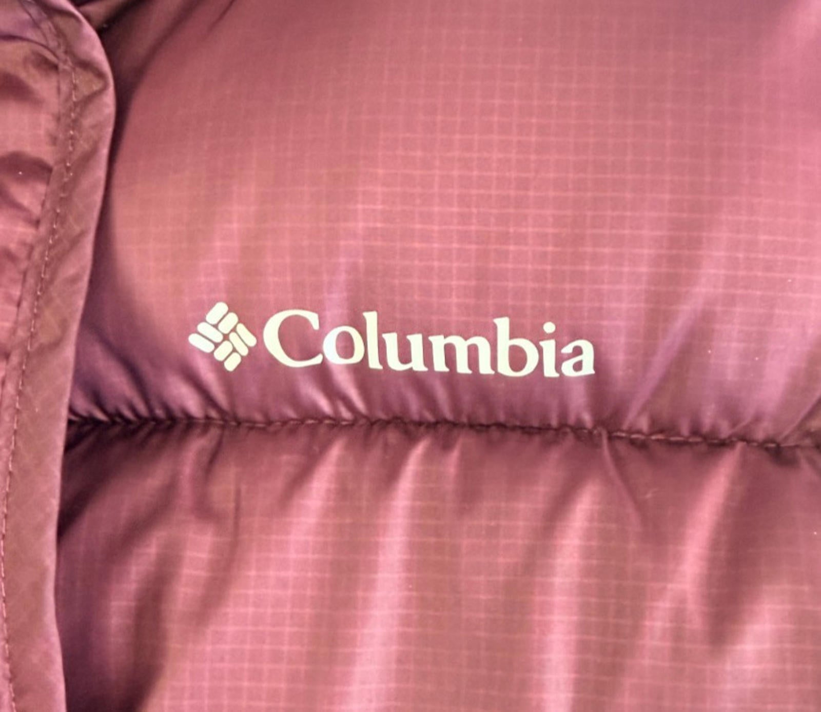 Columbia Vest Womens Large Purple Puffer Quilted Insulated Outdoor Zip Pockets