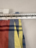 Tommy Hilfiger Shorts Mens Multicolor Plaid Flat Front Chino Size 32