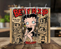 20 oz Beloved Betty Boop Stainless Steel Tumbler with Lid, Straw- Retro