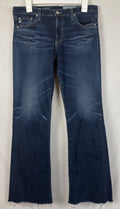 AG Adriano Goldschmied The Angel Bootcut Jeans Womens 30 Blue Raw Hem
