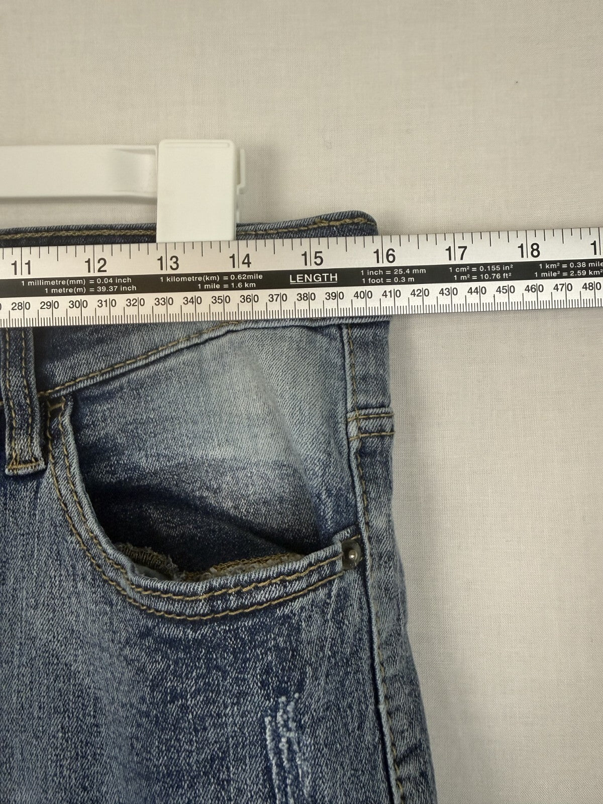 Southpole Jeans Mens 32 x 30 Skinny Distressed Stretch Blue Denim Skater