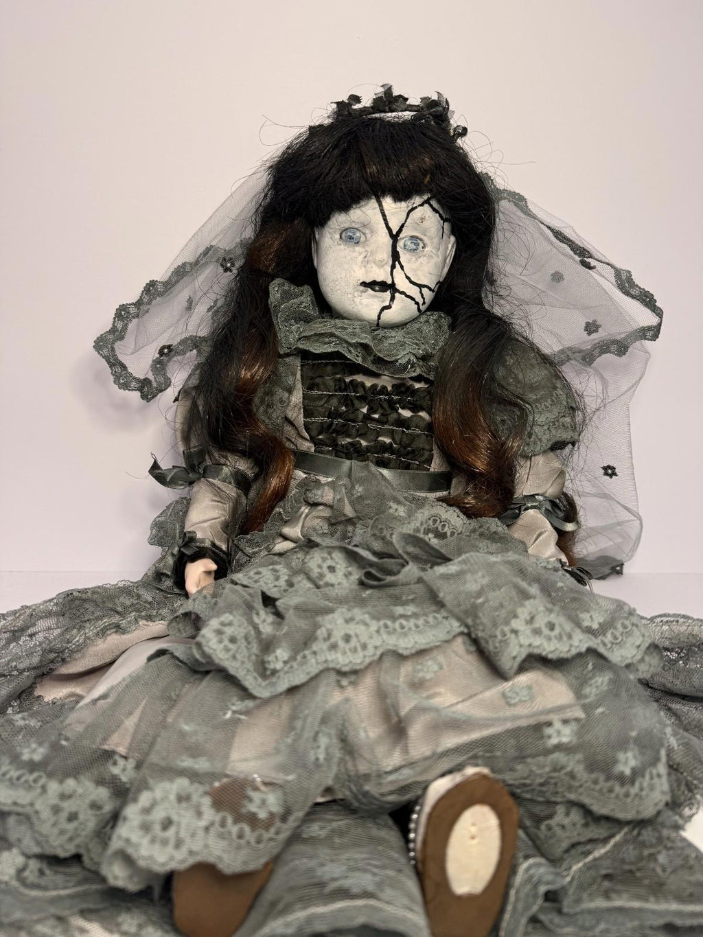 Meet Elara - OOAK Scary Creepy Doll 20" Hand Painted Horror Haunting Art