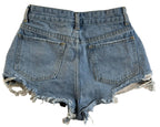 Shein Womens Size 26 Distressed Denim Jean Shorts Mid Rise