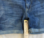 Rock & Republic Womens size 6 Bumpershoot Distressed Denim Shorts Raw Hem