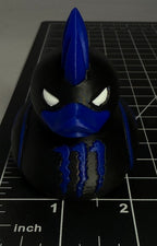 3d Printed Monster Duck - 3 Inch - Energy Drink - Jeep - Rock - Black and Blue