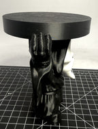3D Printed Ghostface Candle Jar Holder - Black/White - 5 Inch