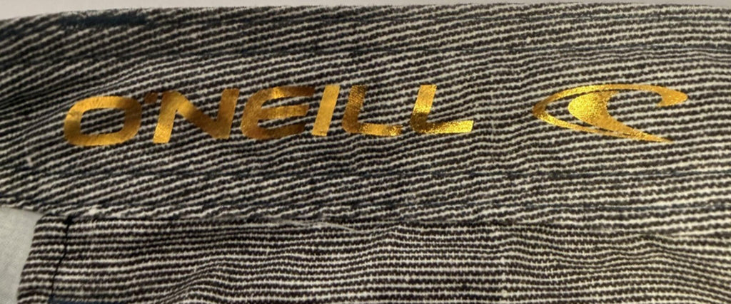 O'Neill Men's Hybrid Shorts Size 36 Blue and White Striped Walk Shorts Stretch