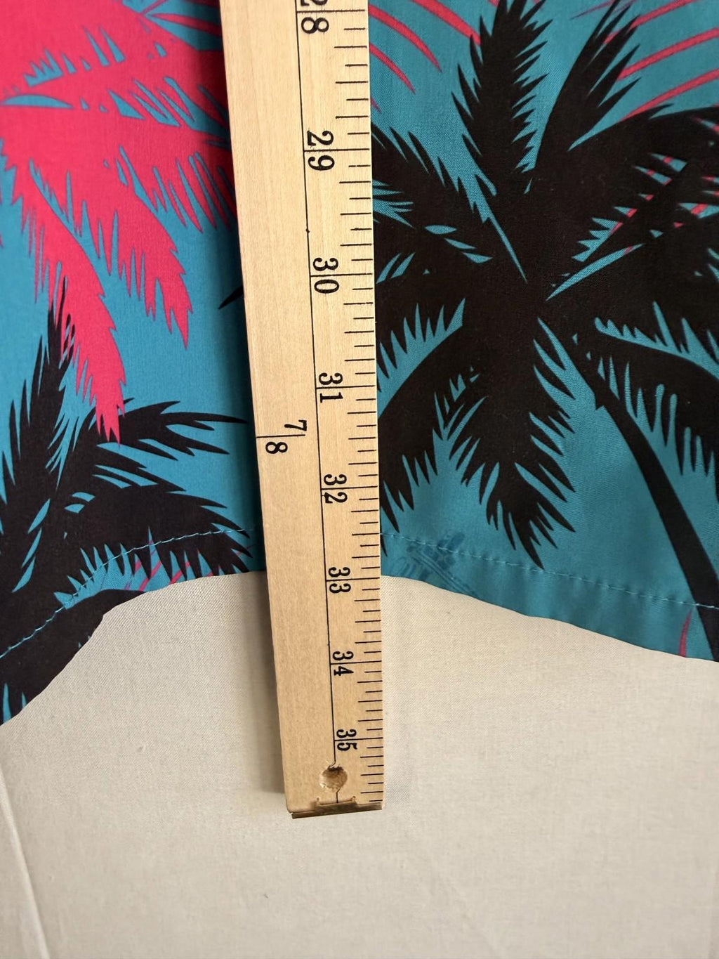 Retro Rifle Men’s 3xl Button Up Shirt High Crown Palm Tree Vice City GTA Style