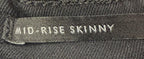 Banana Republic Mid Rise Skinny Jeans Womens Size 30L Black ~zip pockets w/ belt