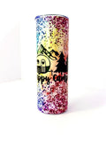 20 oz Happy Camper Colorful Stainless Steel Tumbler with Lid, Straw