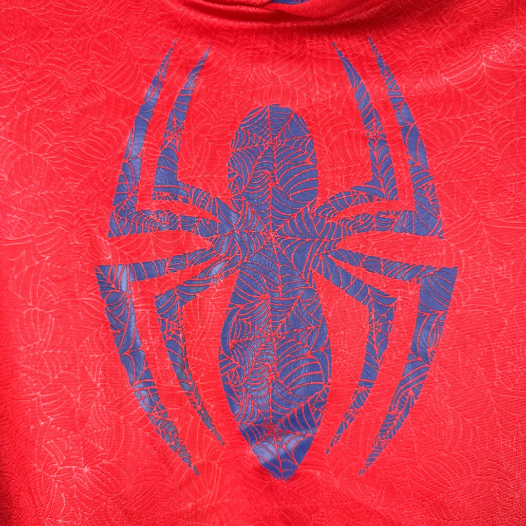 Spiderman Hoodie Youth XL 14/16 Red Blue Spider Logo Pockets Marvel