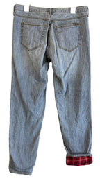 Vintage Eddie Bauer Jeans Flannel-Lined Boyfriend Relaxed Stretch Women's Size 8