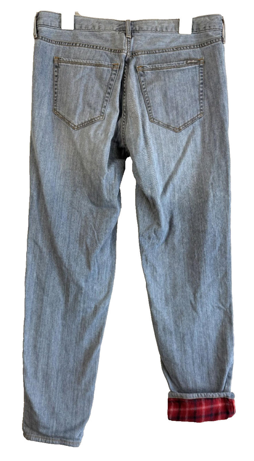 Vintage Eddie Bauer Jeans Flannel-Lined Boyfriend Relaxed Stretch Women's Size 8