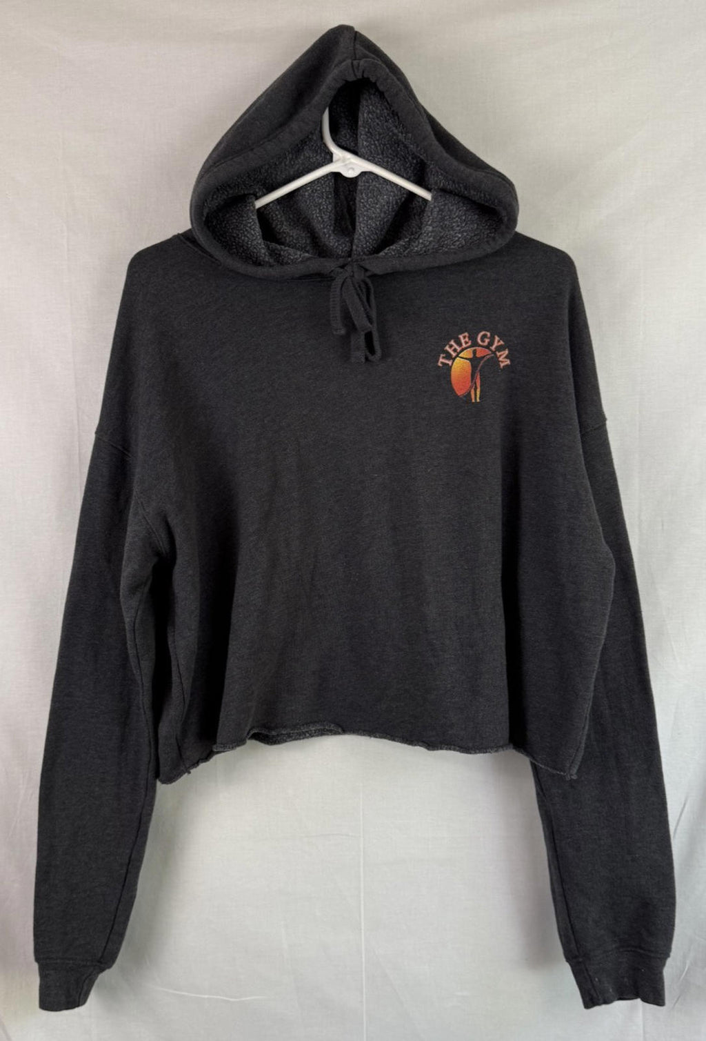 The Gym "Welcome the Balance" Womens Cropped Hoodie Size L