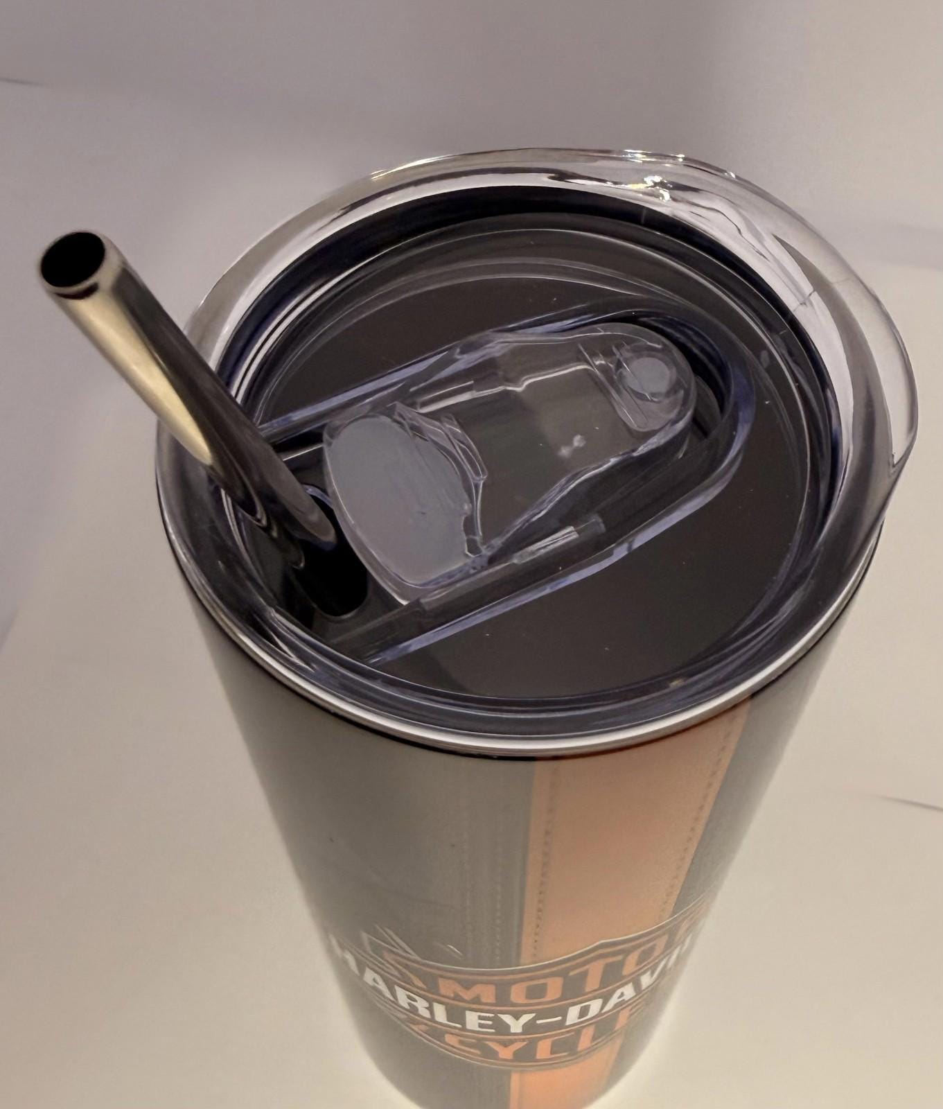 20 oz Harley-Davidson Stainless Steel Tumbler with Lid, Straw -Motorcycles