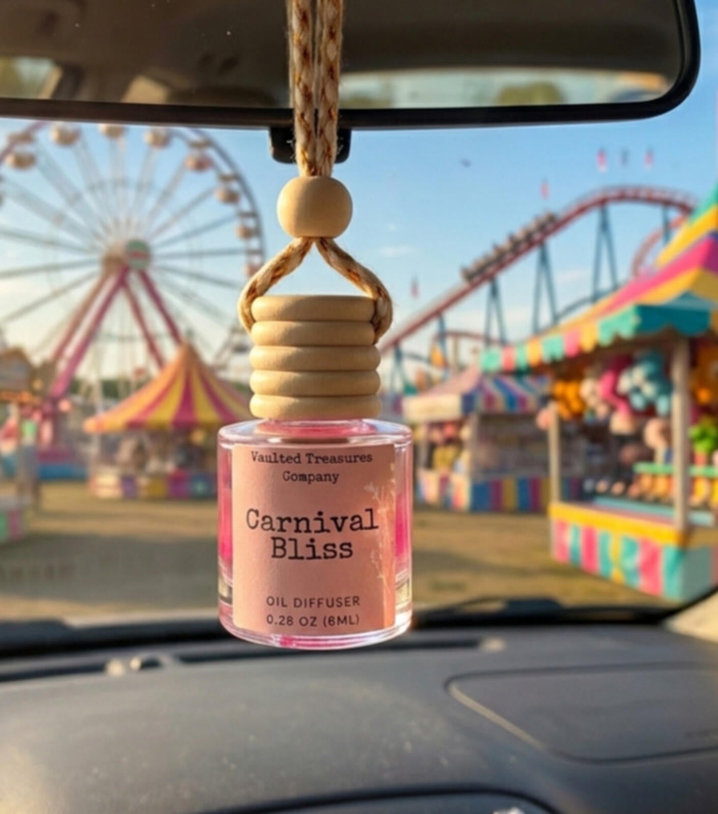 Carnival Bliss Auto Diffuser - 8ml - Sweet Cotton Candy with a Touch of Vanilla