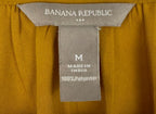 Banana Republic Womens Blouse Sz M 2-Tone Gold and White Polyester Sleeveless