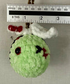 Handmade Crocheted High Quality Zombie Bee Car Hanger - 2.5 Inches