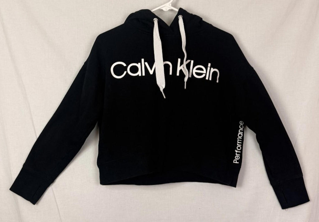 Calvin Klein Performance Women's Cropped Sweater Hoodie Sweatshirt Size Small