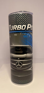 20 oz Mercedes Stainless Steel Tumbler with Lid, Straw - Turbo