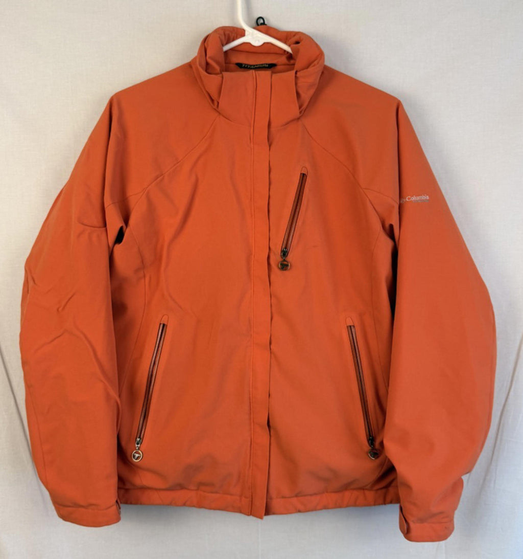 COLUMBIA SPORTSWEAR Titanium Waterproof Orange Jacket Women's Size M
