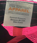 Womens Stihl Outfitters Chainshaw Mesh Trucker Snapback Hat Cap Hunt Gray Pink