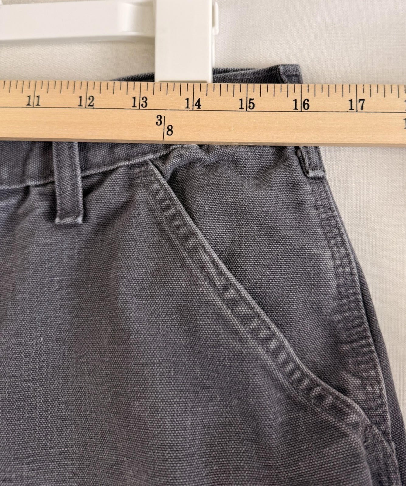 Carhartt Carpenter/Painter Pants B11 PTB Gray Mens Sz 35x30 Dungaree Fit