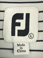 FootJoy Womens LS Pin Stripe Sun Protection Shirt Sz Large - Lighthouse - Golf