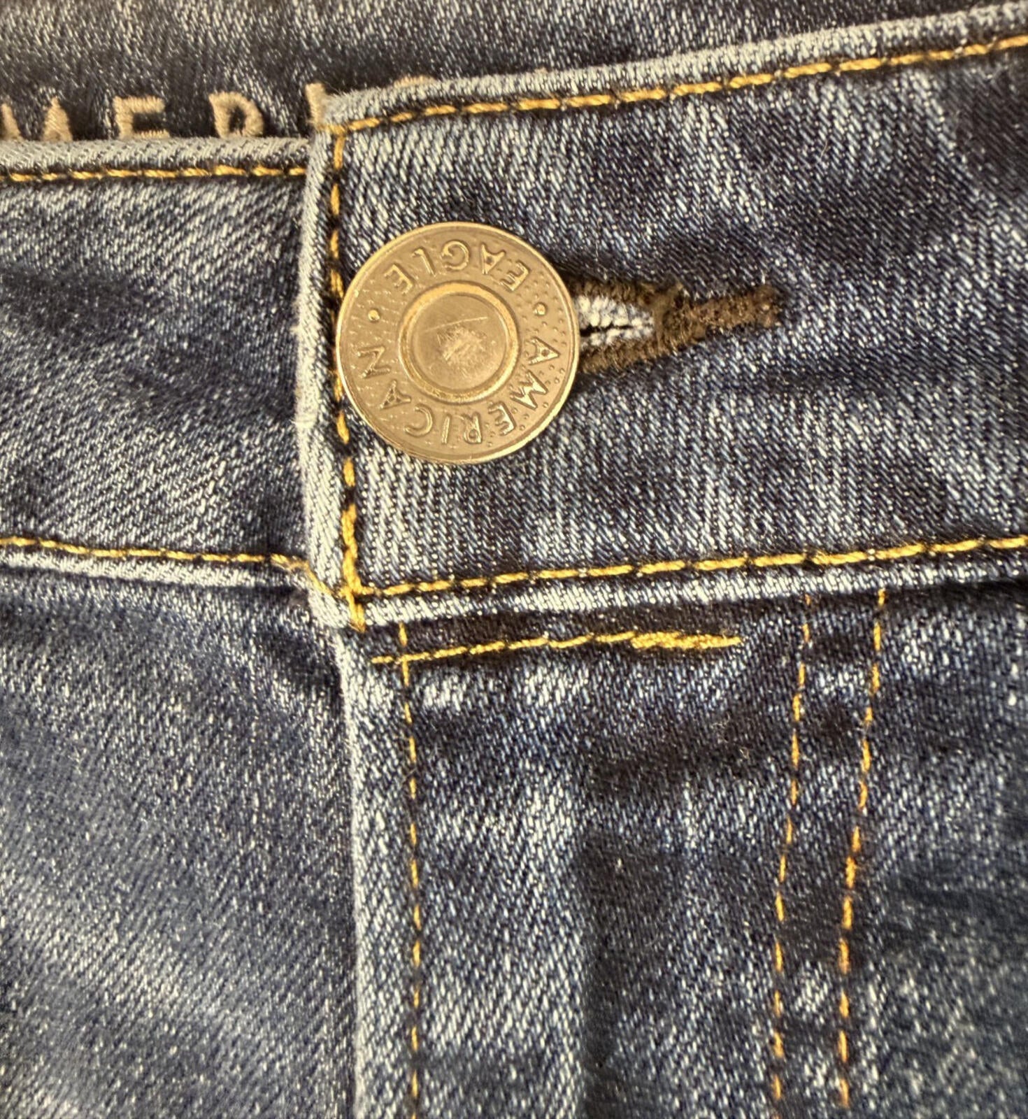 American Eagle Jeans Mens 29x30 Blue Athletic Straight Skinny Dark Airflex Plus