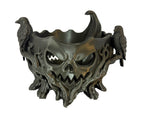 3D Printed Jack-O-Lantern Candy Bowl - PLA - Black - Crows - 9 inch