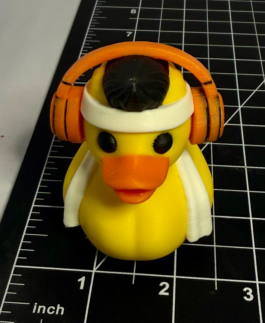 3d Printed Gym Bro Duck - Personalized - 2 1/5 Inch Tall