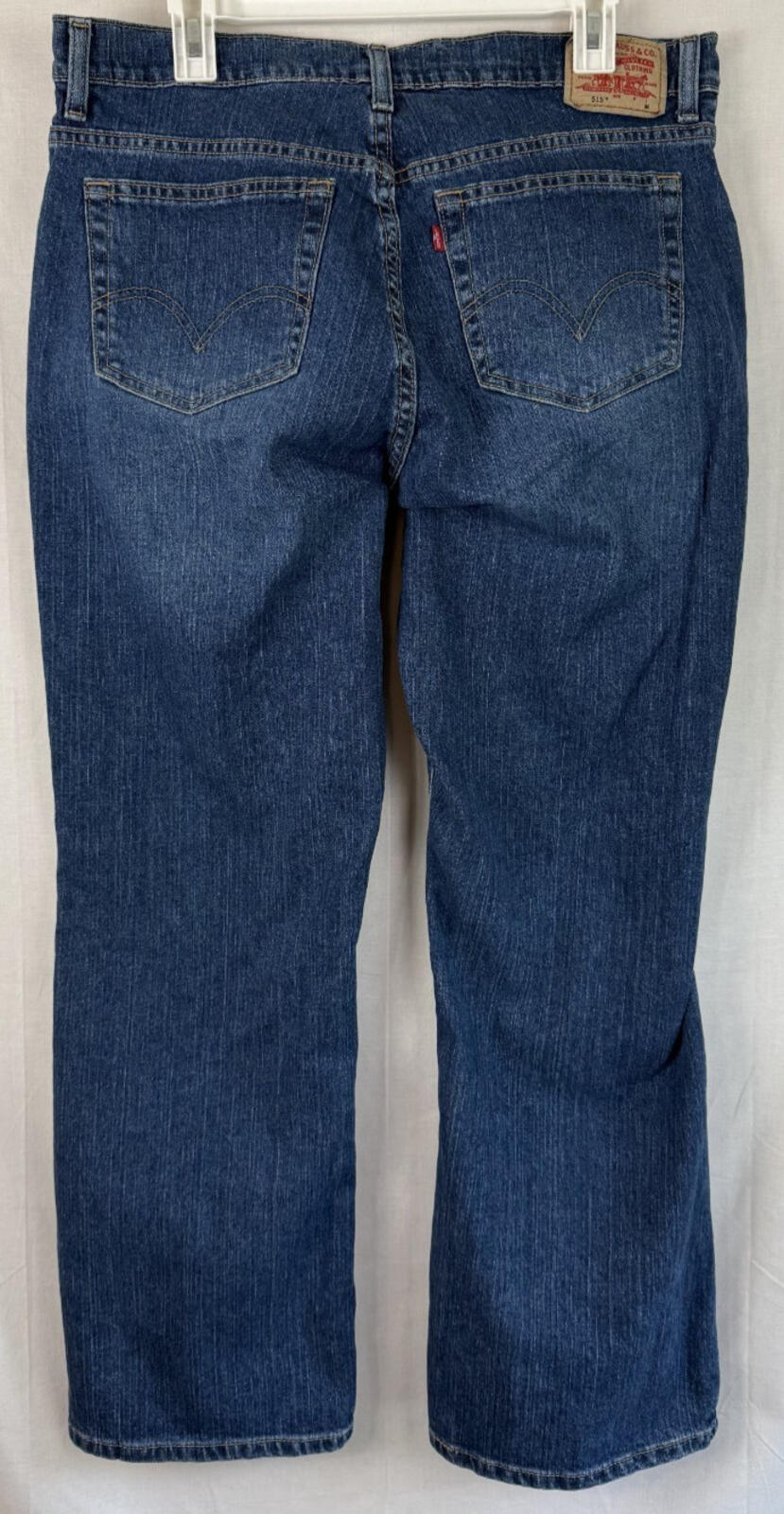Vtg Levis 515 Nouveau Boot Cut Stretch Denim Jeans Womens 16 M Blue Medium Wash