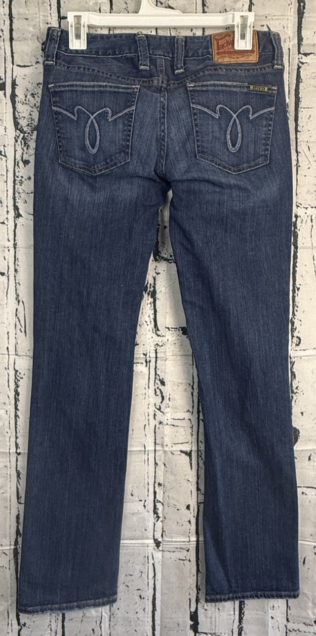 Lucky Brand Dungarees Lola Straight Womens Jeans Size 28 Denim Blue