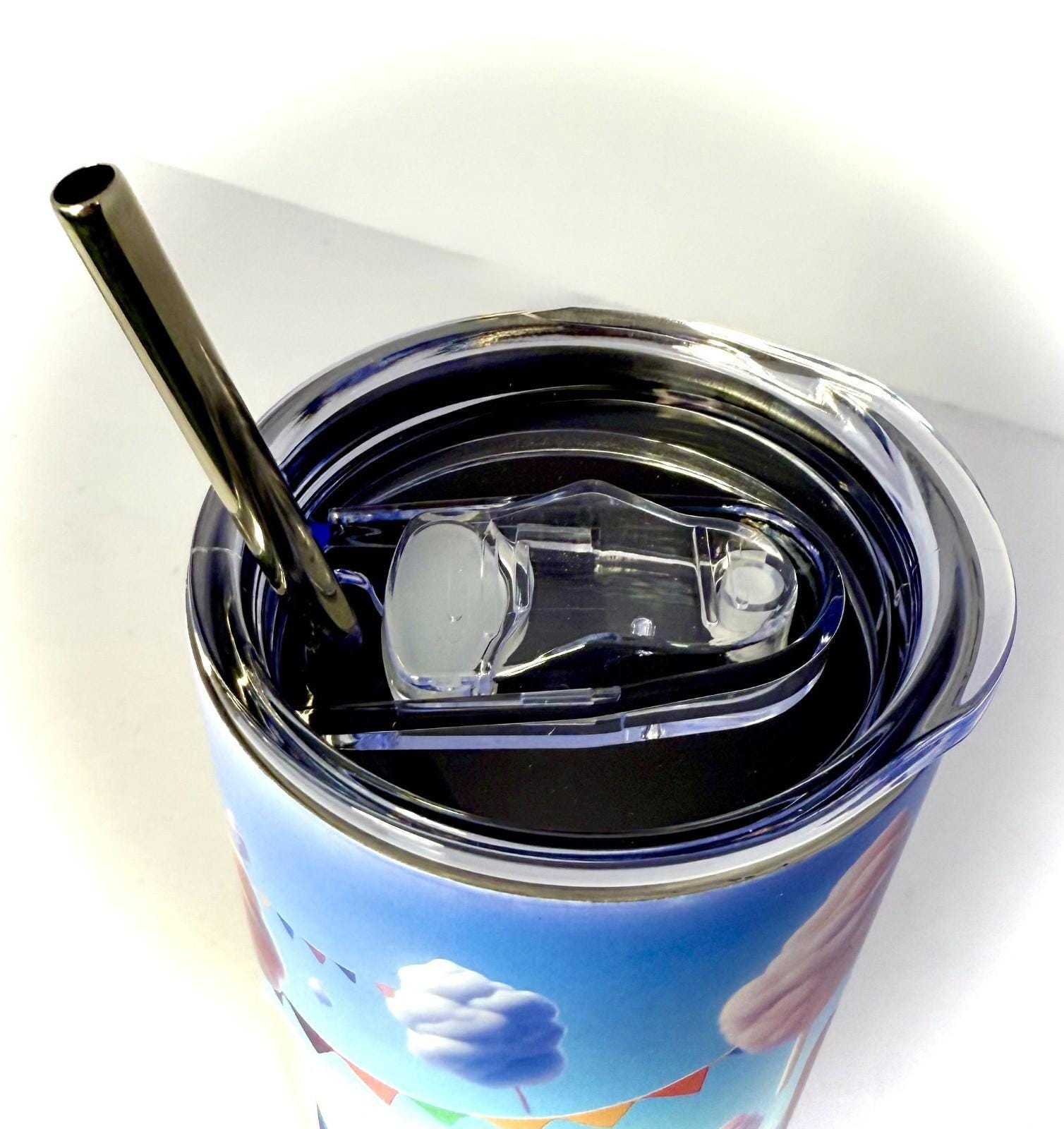 20 oz Stitch Stainless Steel Tumbler with Lid, Straw