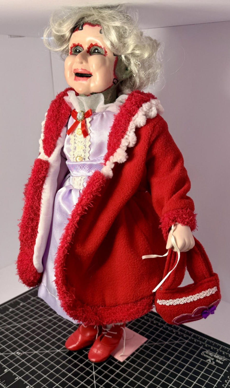 Leatherface's "Mother" - OOAK Scary Creepy Doll 18" Hand Painted Horror Art