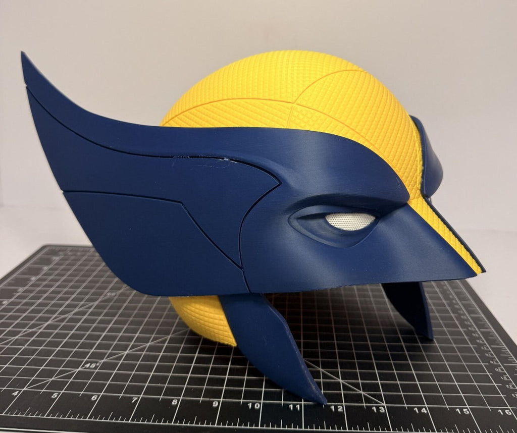 3D Printed Wolverine Face Mask Helmet Mesh Eyes Adult Mediumish