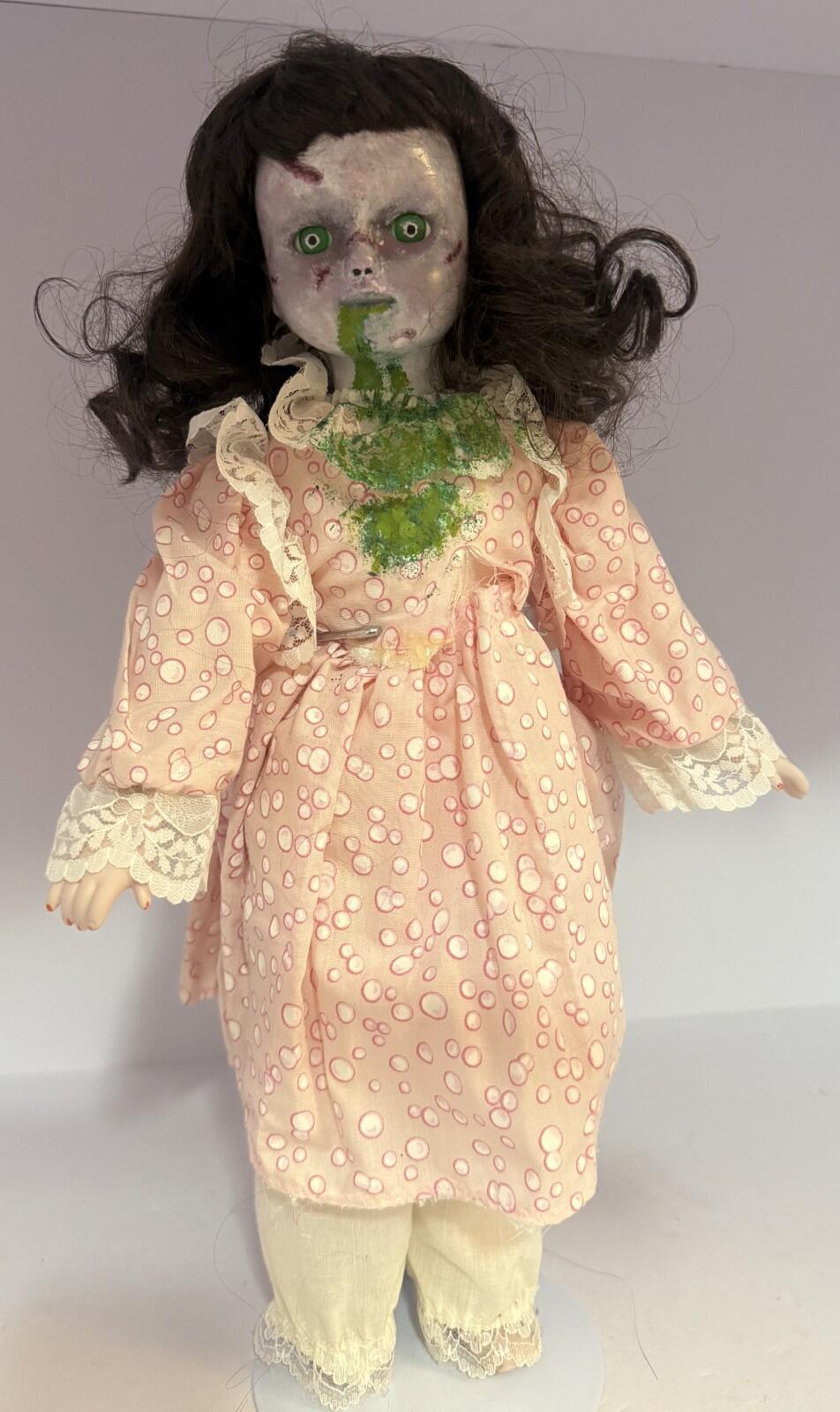 Amanda - OOAK Scary Creepy Doll 14" Hand Painted Horror Haunting Art