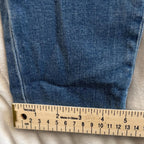 Chaps Jeans Madden Straight Leg Womens 4 Blue Mid Rise Embroidered