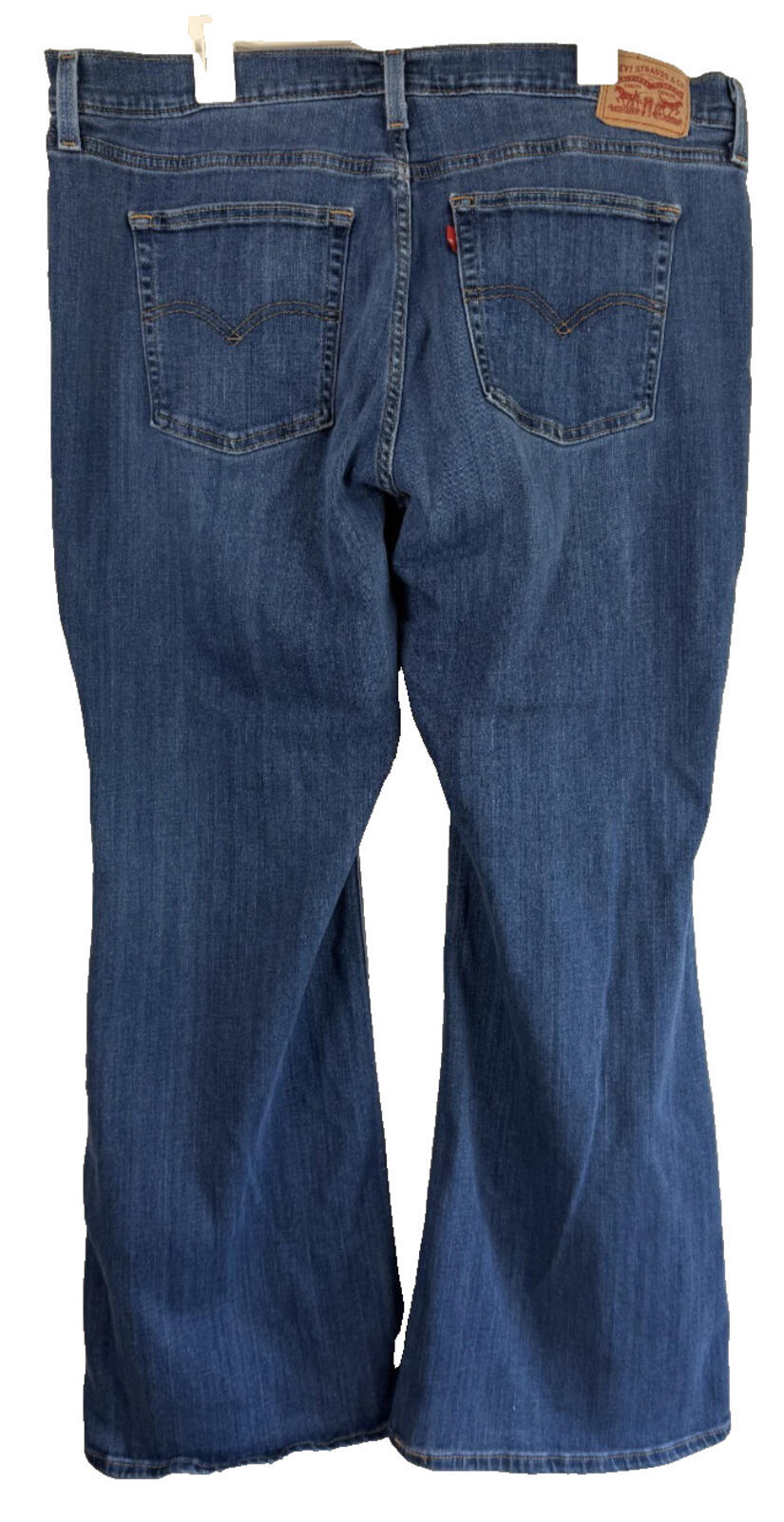 Levis 726 Jeans Womens Sz 18W Flare High Rise Denim Stretch Comfort Medium Wash
