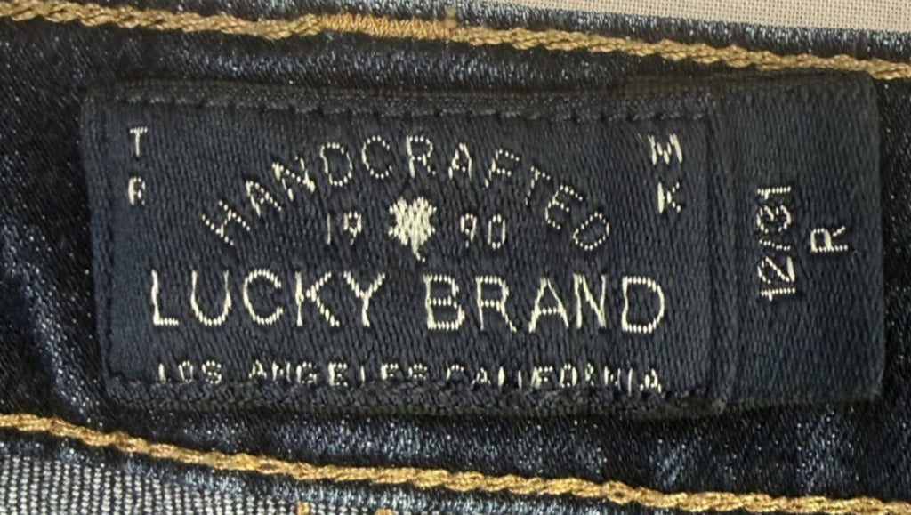 Lucky Brand Sofia Skinny Jeans Womens Size 12/31 Handcrafted Los Angeles