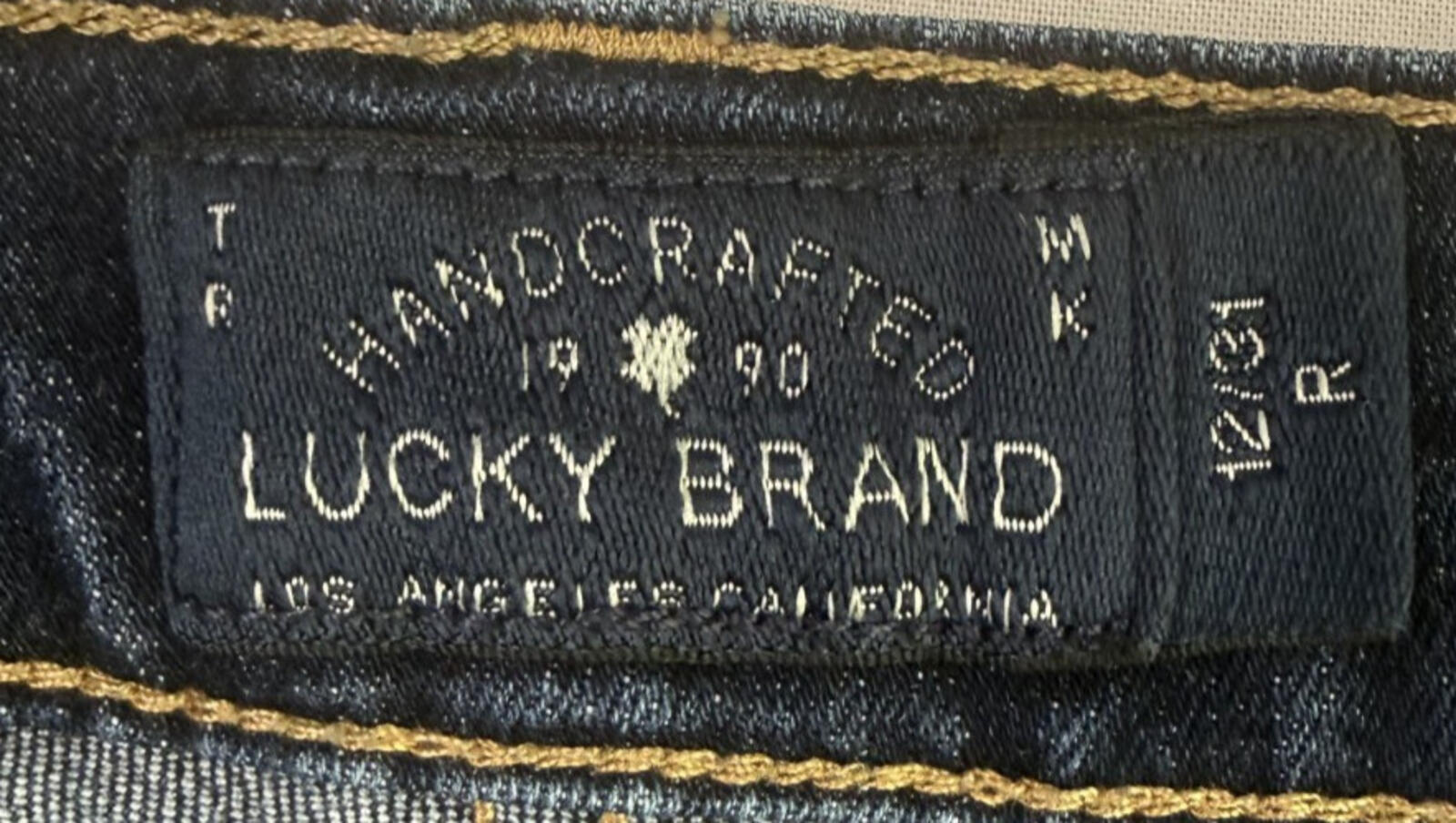 Lucky Brand Sofia Skinny Jeans Womens Size 12/31 Handcrafted Los Angeles