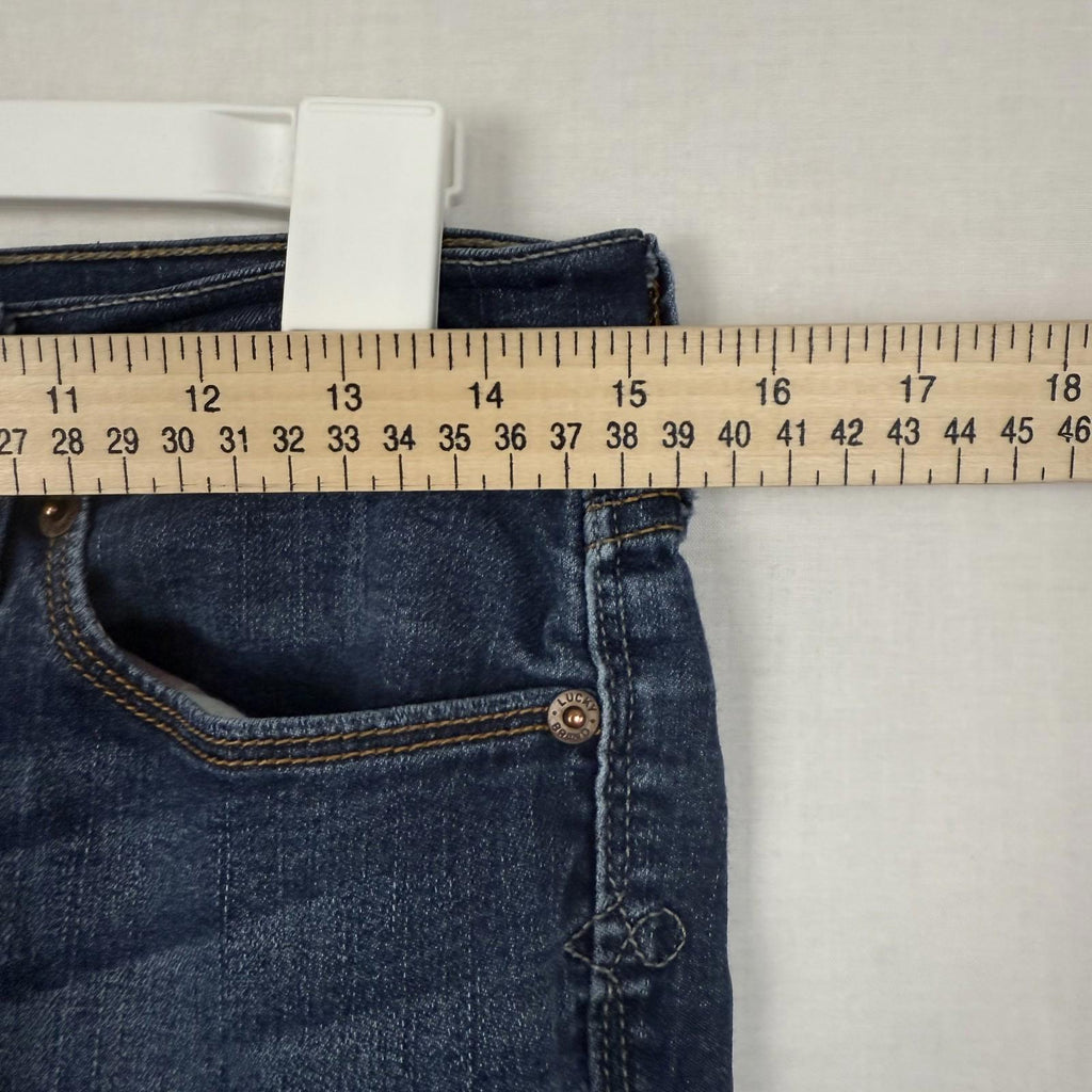 Lucky Brand Jeans Womens Sz 8/29 Sofia Skinny Whiskered Dark Wash Stretch