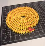 3D Printed LONG Dragon/Snake - PLA - Yellow and Red - 5 Feet 4 Inches