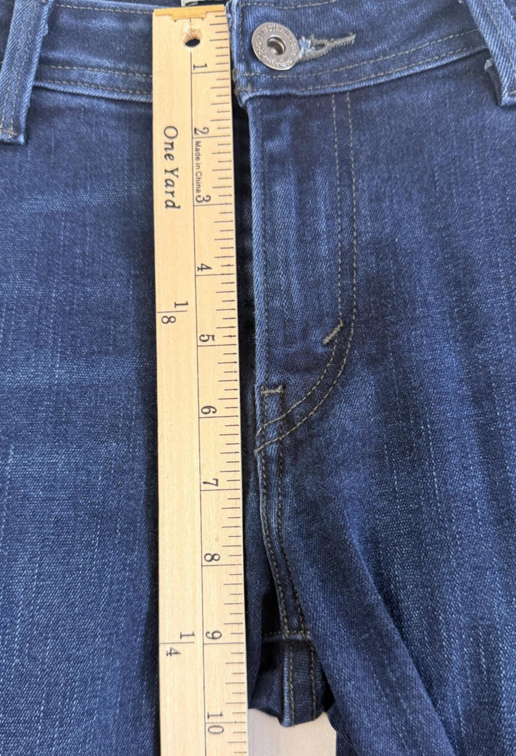 Levis Womens 529 Curvy Bootcut Denim Blue Jeans Size 12L Long Casual Boot Cut